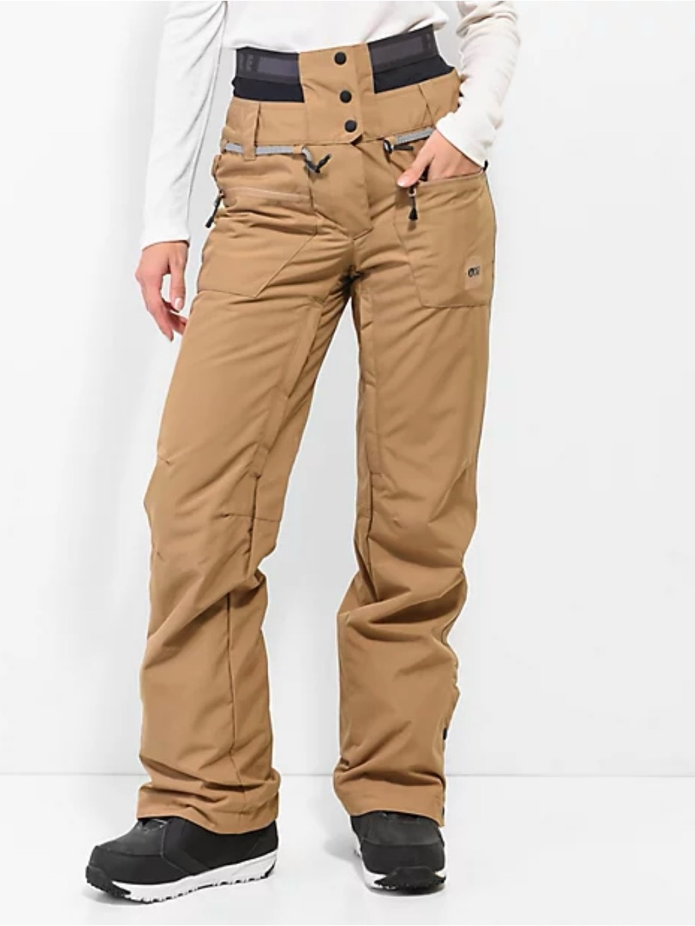 Picture Organic Treva Ski Snowboard Pants - Dark Stone Camel.Size:S